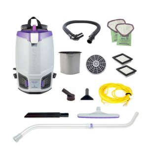 ProTeam, GoFit 6 PLUS w/ Xover Multi-Surface Telescoping Wand Tool Kit, 17", Backpack Vacuum