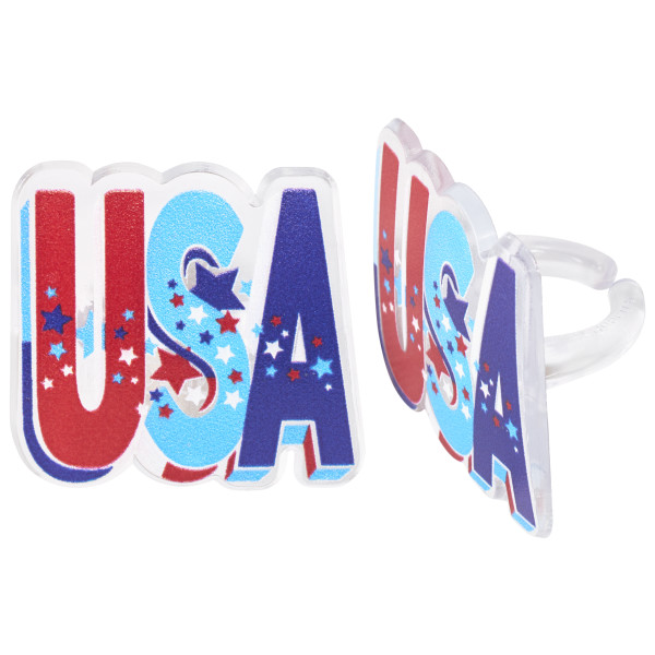 USA Cupcake Rings