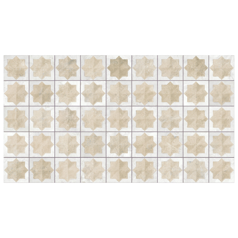 Tetuan Astre Arena White 12-1/8 in. x 21-7/8 in. Porcelain Wall Tile