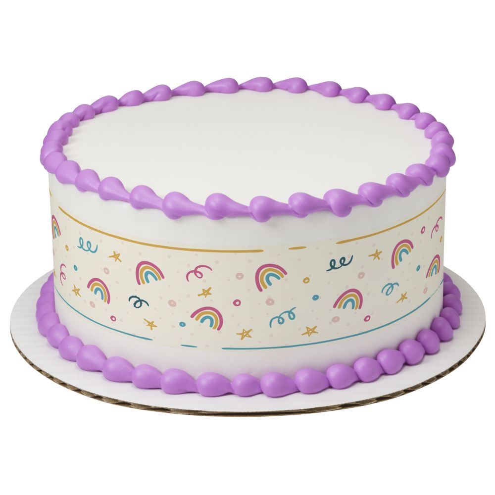 Image Cake Rainbows and Stars