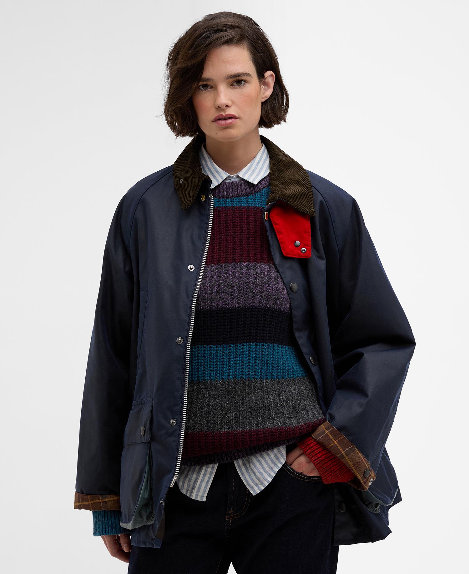 Paul Smith loves Barbour Oversized Bedale Waxed Jacket image number 2