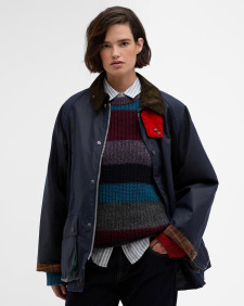 Paul Smith loves Barbour Oversized Bedale Waxed Jacket Night Sky