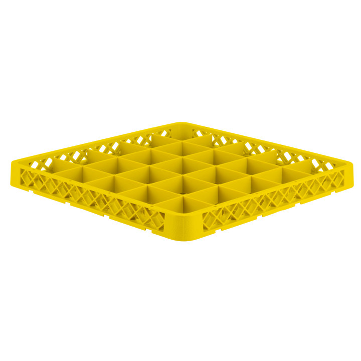 Traex® Full-Size Yellow 25 Compartment Glass Rack Extender