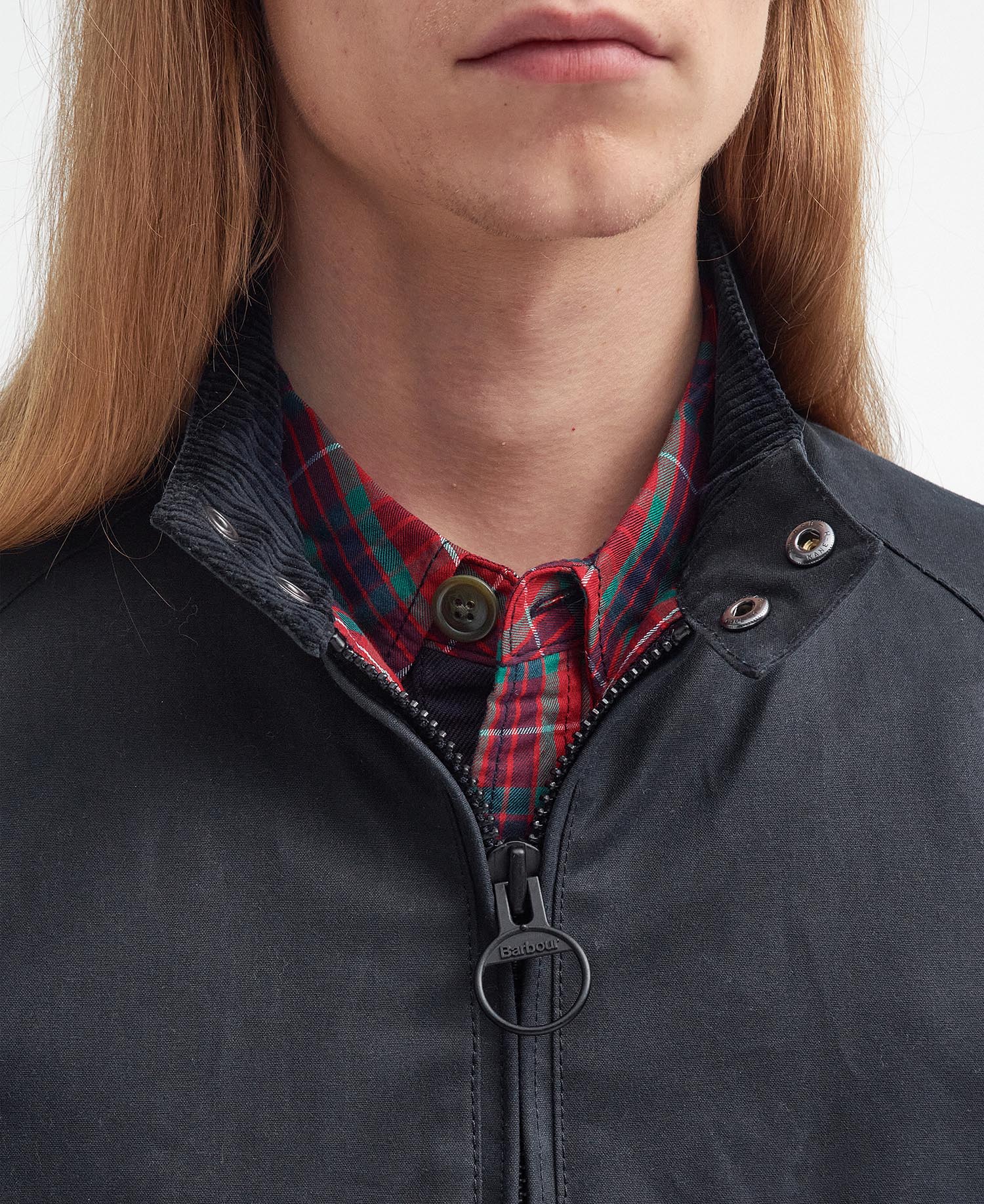 Barbour x Baracuta Porton Waxed Harrington Jacket image number 5