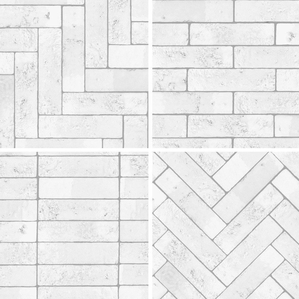 Arches Brick White 2-1/2 in. x 9-7/8 in. Ceramic Wall Tile