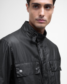 Croftley Waxed Jacket Classic Black