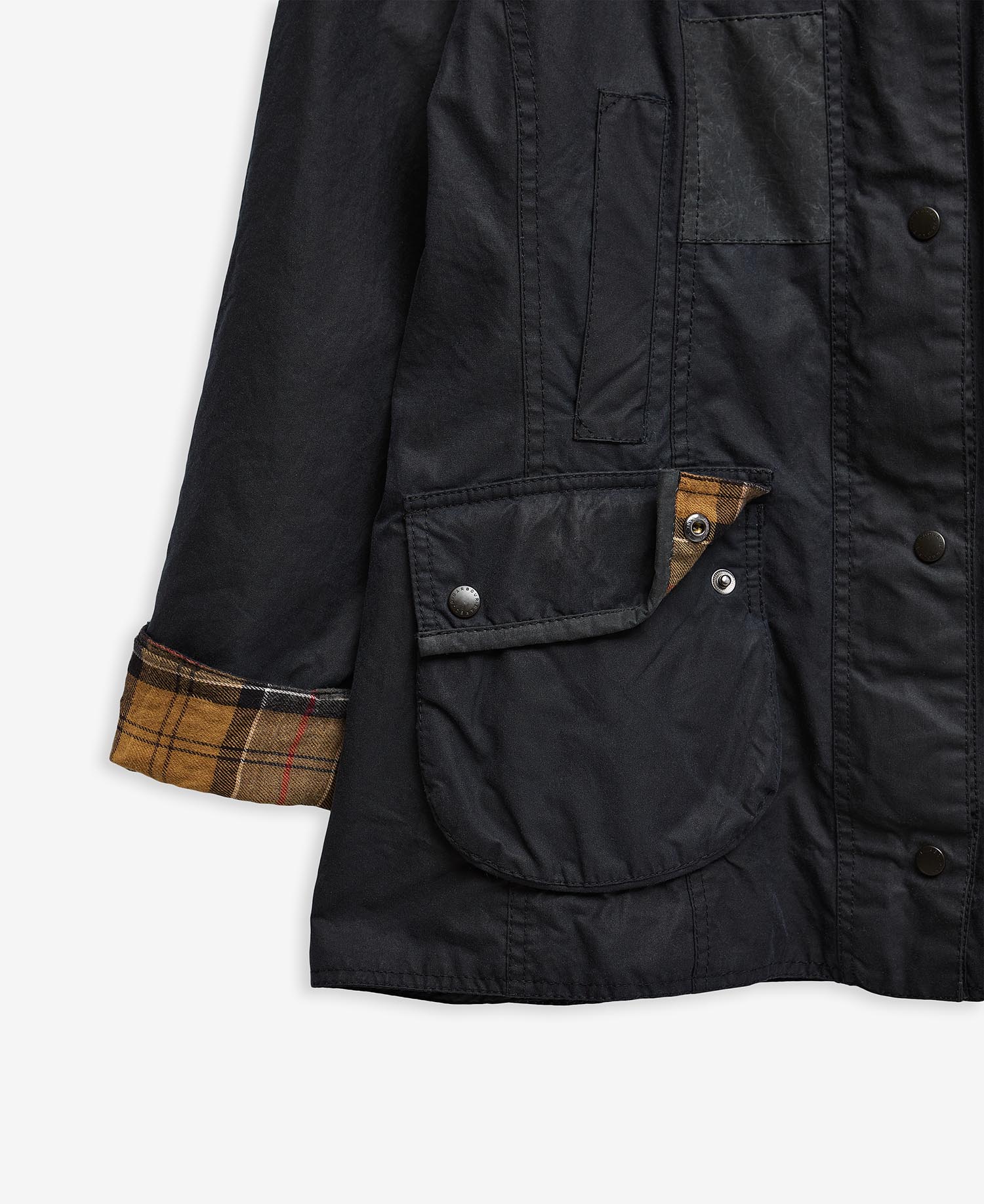 Barbour Re-Loved Beadnell Waxed Jacket - Size 14 image number 4