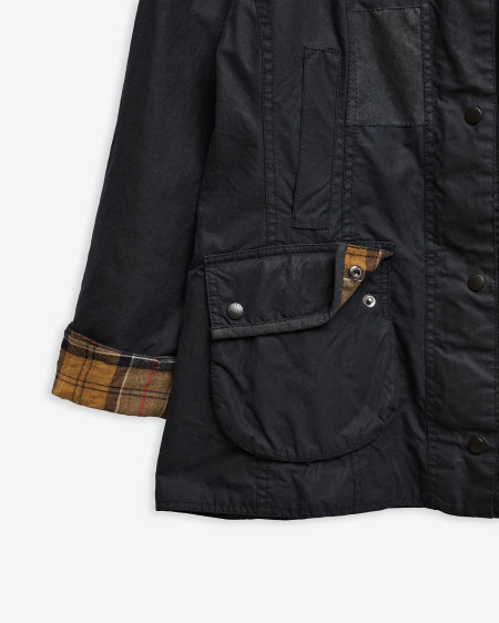 Barbour Re-Loved Beadnell Waxed Jacket - Size 14
