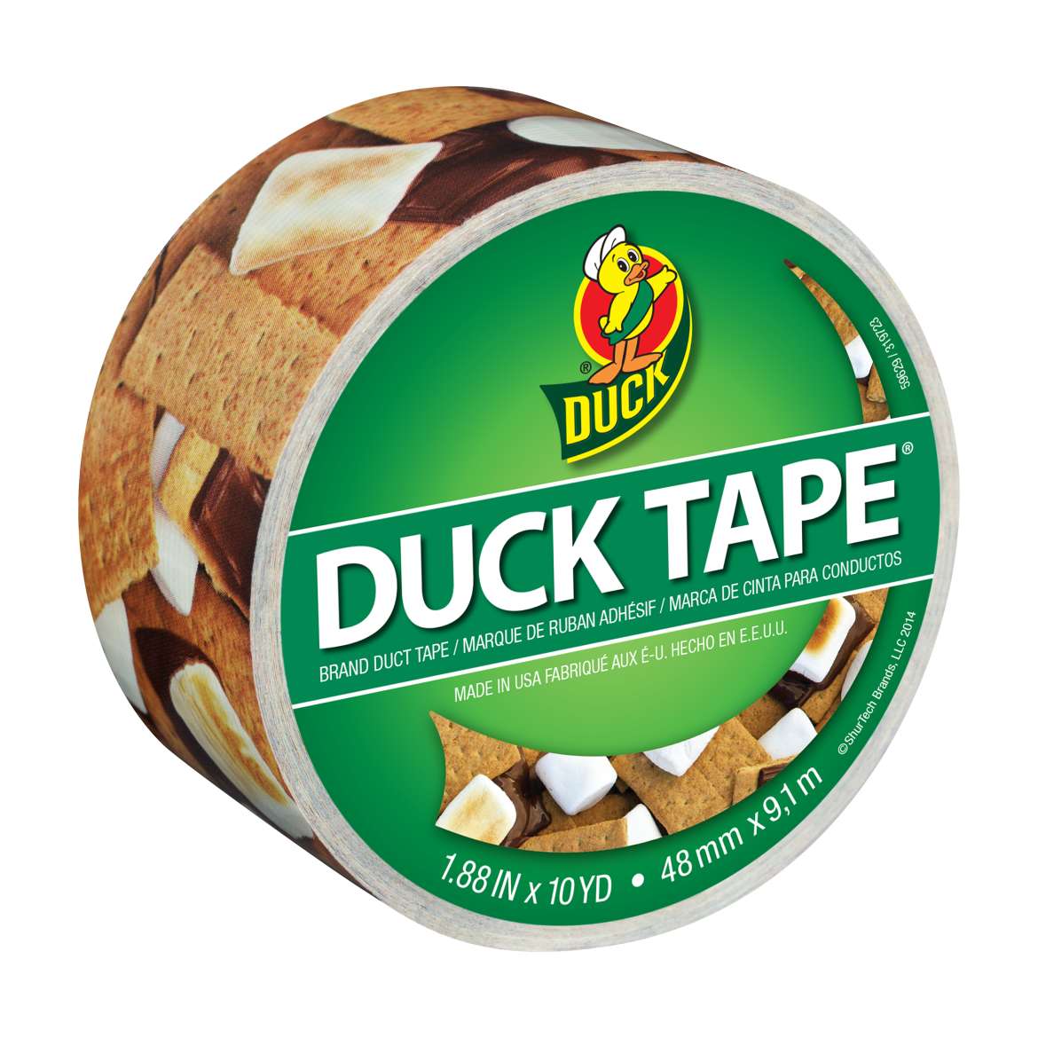 Printed Duck Tape® Brand Duct Tape - S'mores Please, 1.88 in. x 10 yd. Image