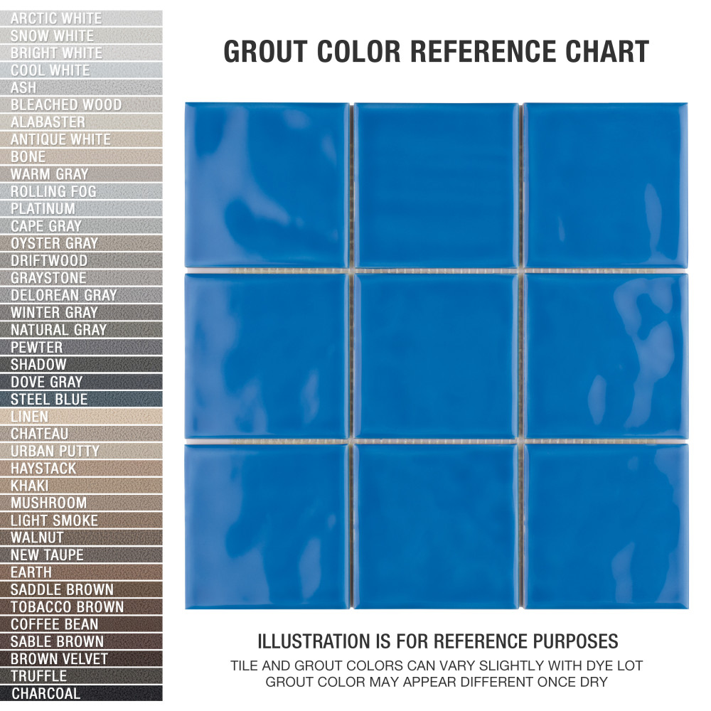 Twist Square Blue Sky 11-3/4 in. x 11-3/4 in. Ceramic Mosaic Tile