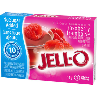 Jell-O Raspberry Jelly Powder Light, Gelatin Mix