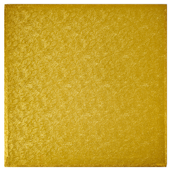 10" Square Gold Foil Cake Board