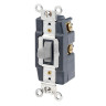 Toggle AC Quiet Switch Extra Heavy Duty Specification Grade 15A 120/277V SPDT Center Off Momentary Contact Gray