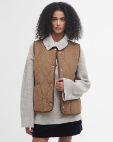 Cecily Gilet Beige/Sky Dress Tartan