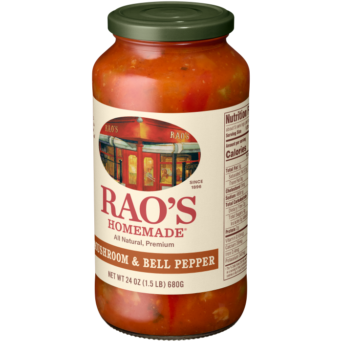 Mushroom & Bell Pepper Sauce, 24 oz - Right angle Image