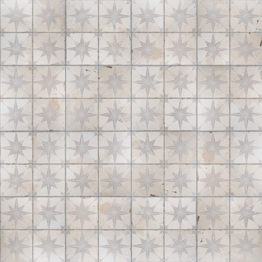 Kings Star Luxe White 17.63x17.63 Square Ceramic Floor and Wall Digital Pattern