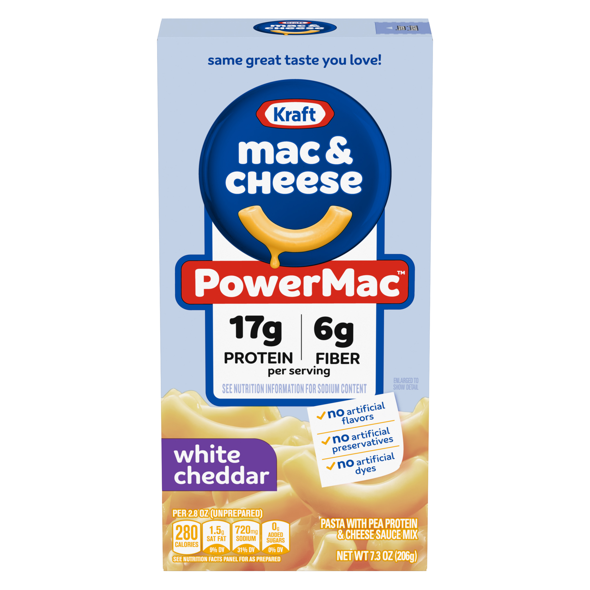 PowerMac White Cheddar Mac & Cheese Macaroni and Cheese Dinner