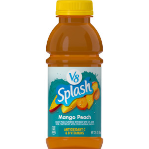 V8 Splash® Mango Peach Flavored Beverage, 12 fl oz Bottle (12 Pack) featured image
