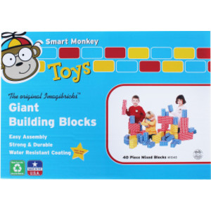 ImagiBRICKS&trade; Giant Building Block Set, 40 Pieces