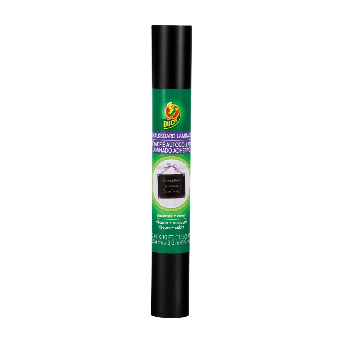 Duck® Brand Deco Adhesive Laminate - Chalkboard, 12 in. x 10 ft. Image