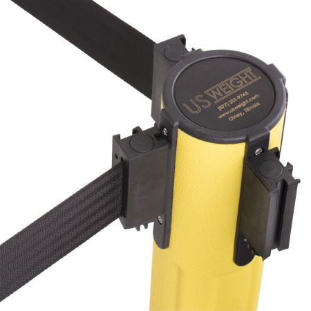 Sentry Stanchion - Yellow with Black Belt 7