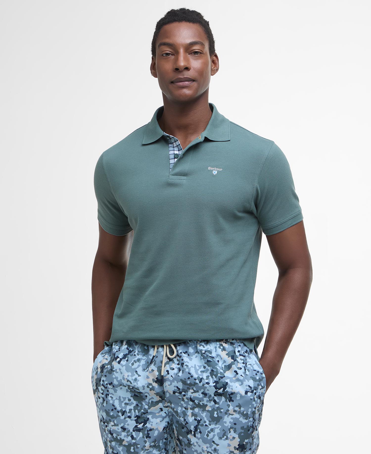 Tartan Pique Polo Shirt image number 0
