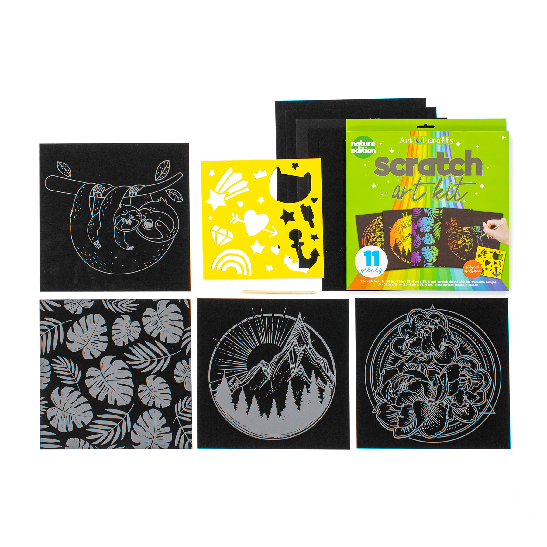 Art 101 Scratch Art Kit 3-Pack image number null