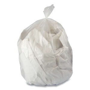 Boardwalk,  LLDPE Liner, 60 gal Capacity, 38 in Wide, 65 in High, 2.5 Mils Thick, Clear