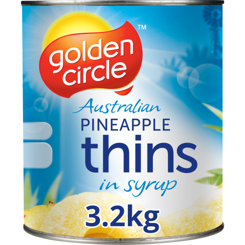  Golden Circle® Australian Pineapple Thins in Syrup 3.2kg x 3 