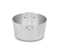 3 ¾-quart Wear-Ever® tapered aluminum saucepan with natural finish and plated handle