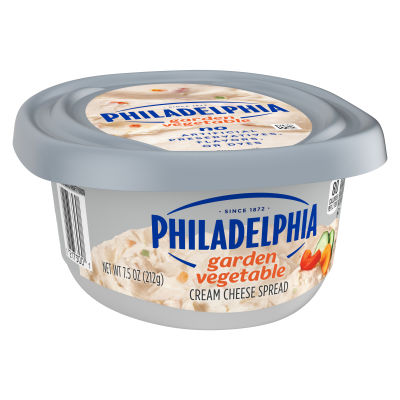 Philadelphia Garden Vegetable Cream Cheese Spread, 7.5 oz Tub
