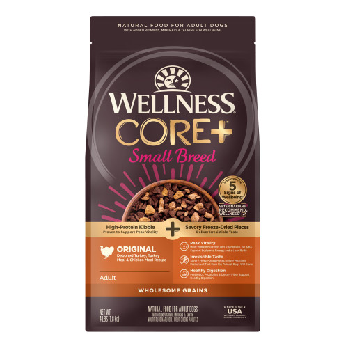 Wellness CORE+  Small Breed Original Turkey & Chicken Recipe Front packaging