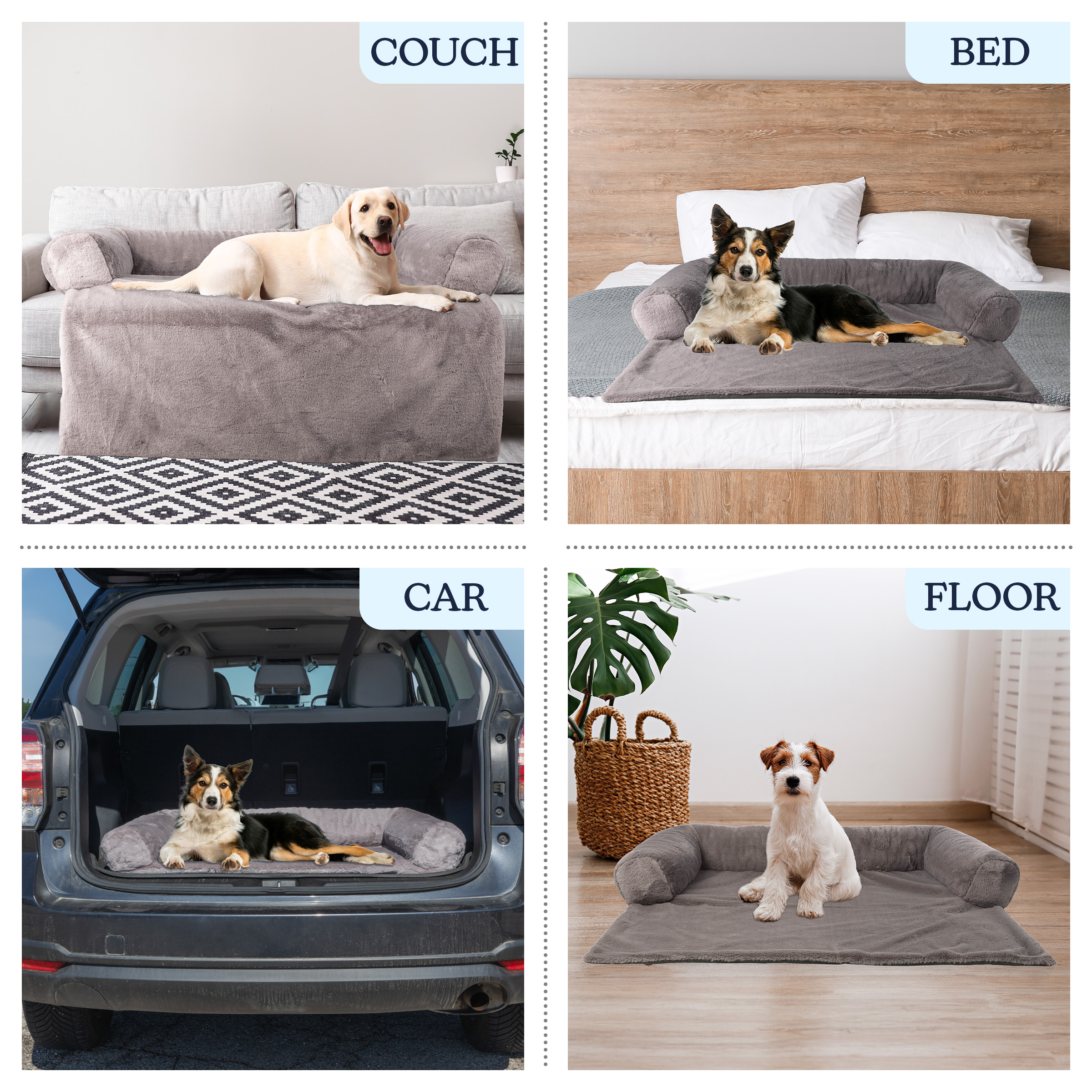 PETMAKER 36in Dog Bed, Couch Covers for Dog Cats, Pet Bed for Medium Pets