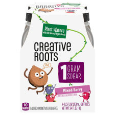 Creative Roots Mixed Berry Coconut Water Beverage, 4 ct Pack, 8.5 fl oz Bottles