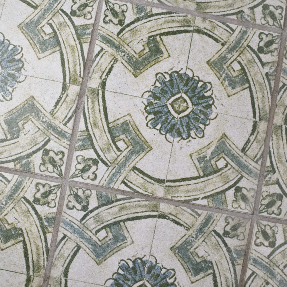 Klinker Retro Blanco Coreo 12-3/4 in. x 12-3/4 in. Ceramic Floor and Wall Tile