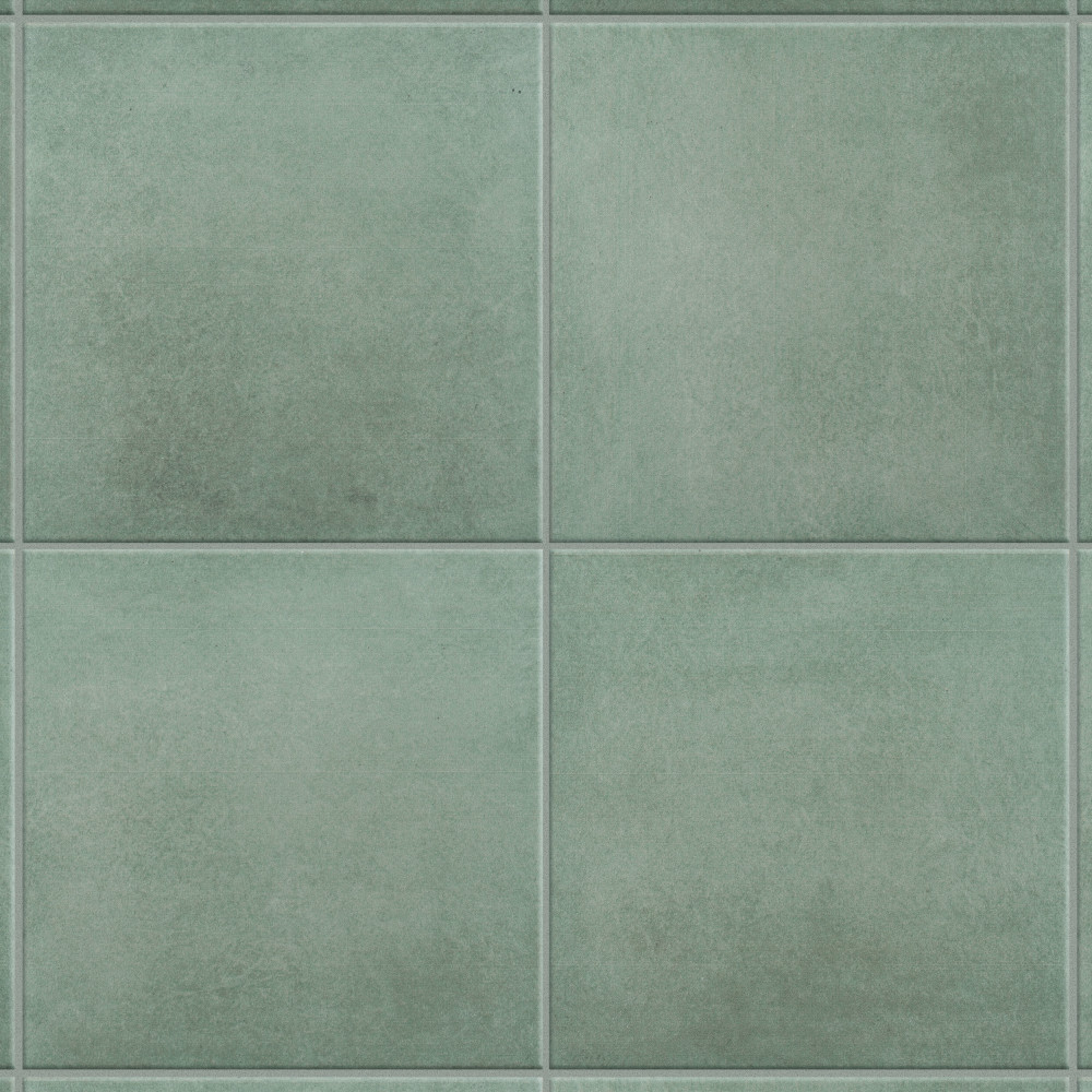 Matter Green 6x6 Square Porcelain Floor and Wall Digital Pattern