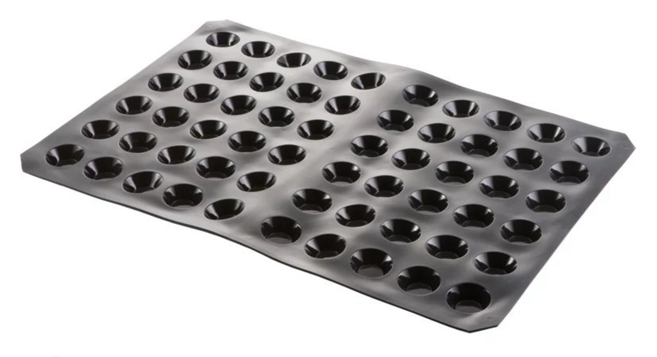 Moule en silicone de 60 x 40 cm en forme de Tartelettes de 5 cm