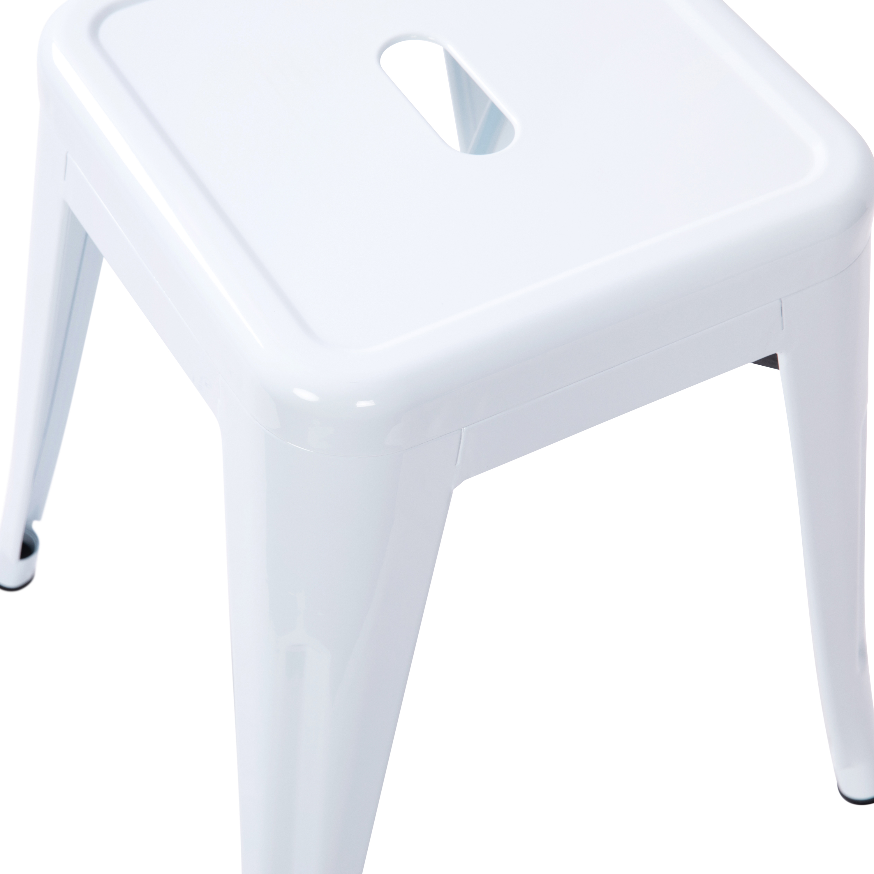 18" Table Height Stool, Stackable Backless Metal Indoor Dining Stool, Commerc... - Picture 99 of 114