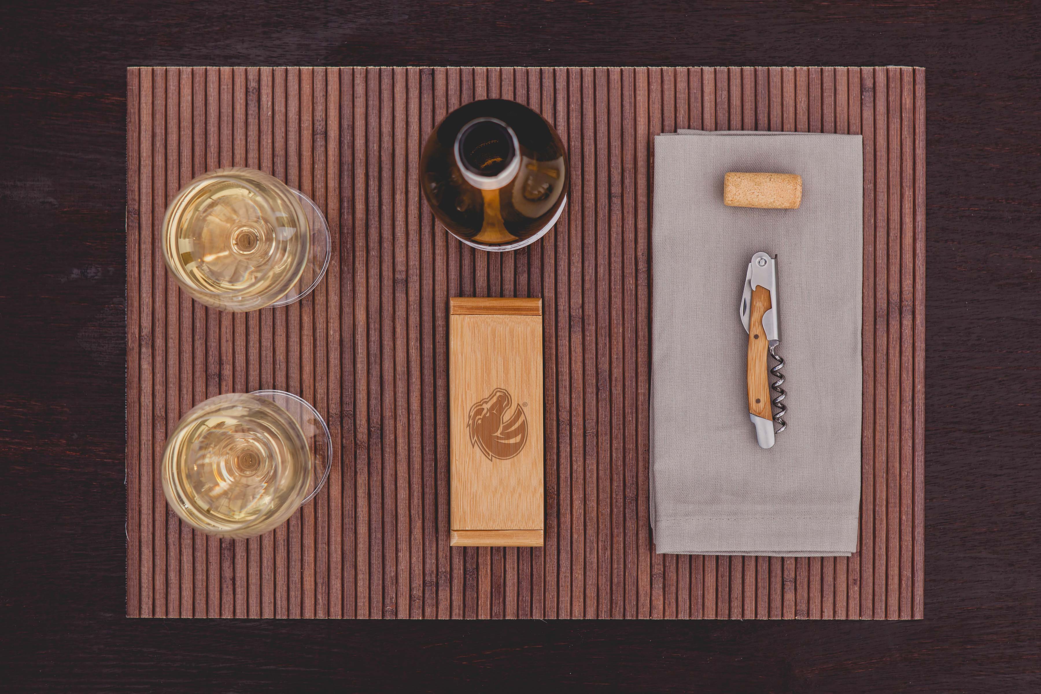 Boise State Broncos - Elan Deluxe Corkscrew In Bamboo Box