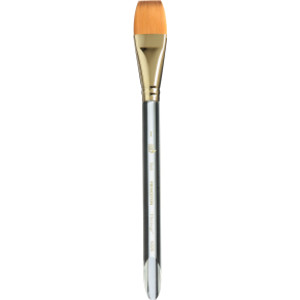 Heritage Series Short Handle Watercolor Wash Paintbrush, Synthetic Sable Bristles, 1 in