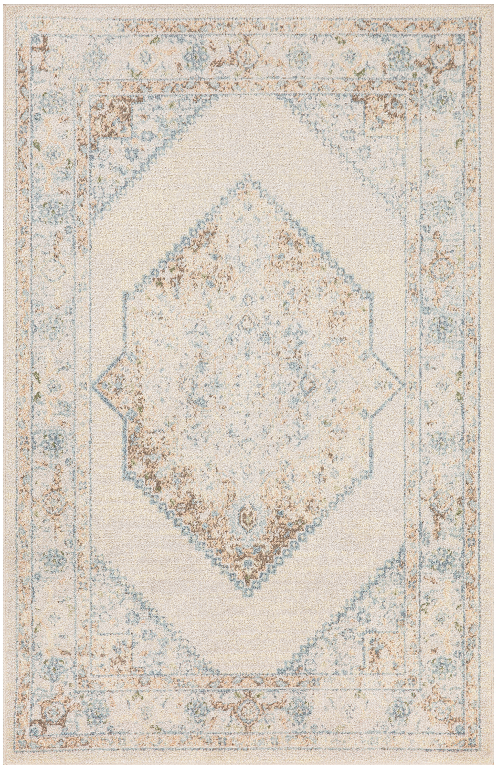 39.00" x 60.00" x .25" Astra Machine Washable Turkey N1896