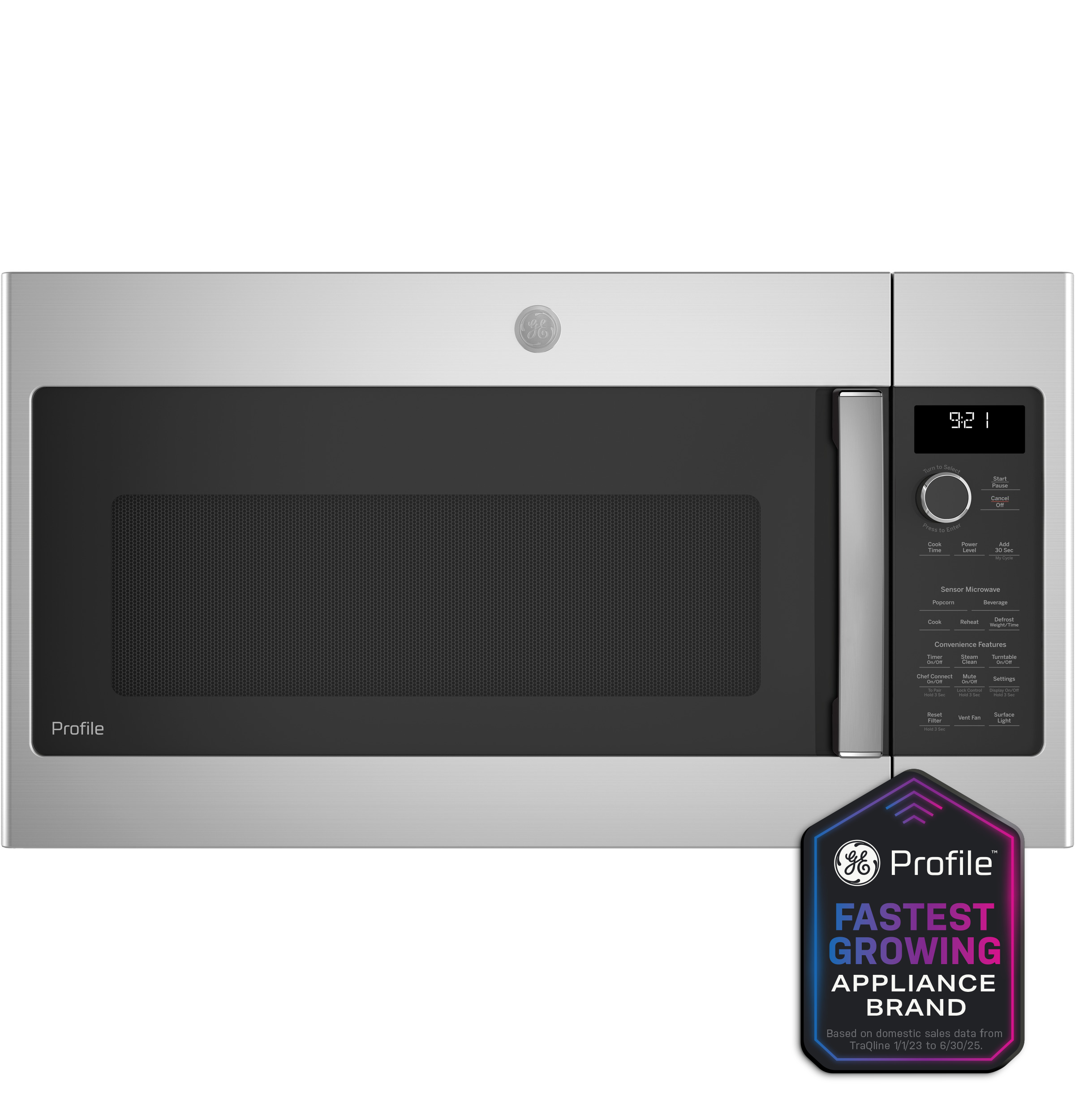 GE Profile™ 2.1 Cu. Ft. Over-the-Range Sensor Microwave Oven