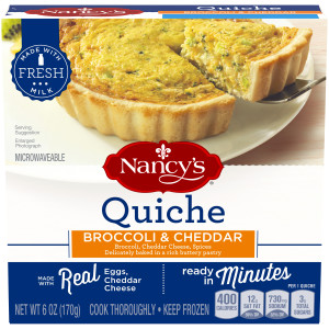 Nancy's(r) Broccoli & Cheddar Quiche 6 oz. Box image