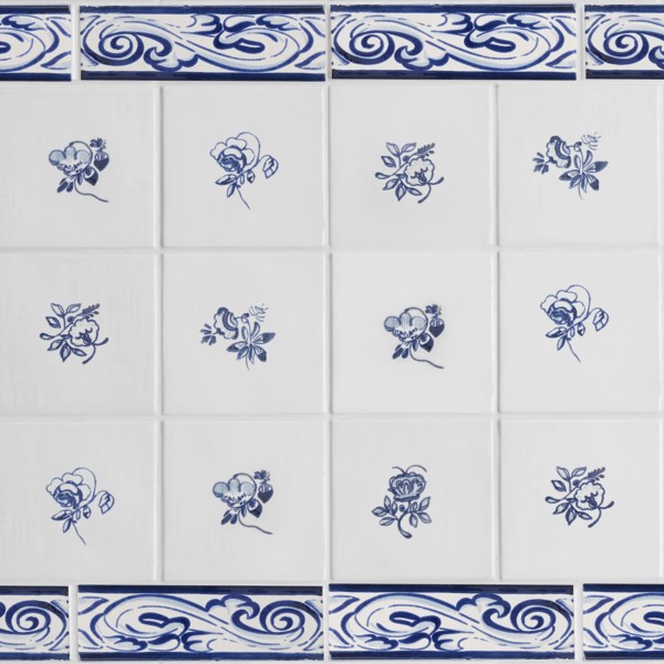 17th century: maiolica de delft | piccola fiorella deco | pattern five 