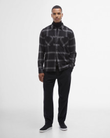 Fenton Regular Long-Sleeved Oxford Shirt Classic Black