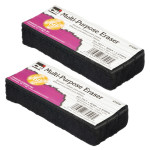 Charles Leonard Multi-Purpose Eraser, 5" Length, 12 Per Pack, 2 Packs CHL74500-2