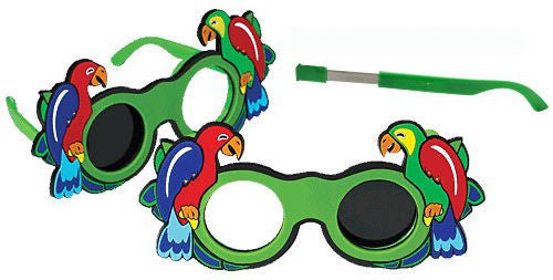 GOOD-LITE® Occluder Glasses 3 X 4-4/5 X 6-3/5 Inch Parrot Style Pediatric Multicolored Plastic