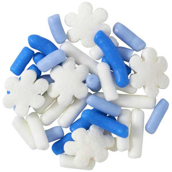 Winter Frost Sprinkle Mix - Red 3 Free Quins