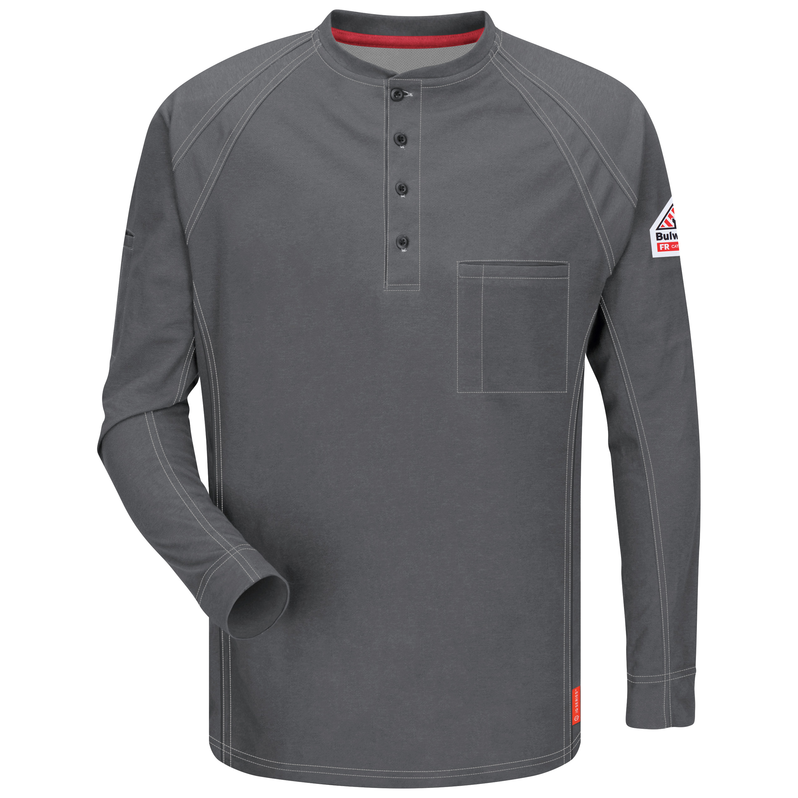 IQ Series Men‘s Comfort Knit Long Sleeve Henley with Insect Shield-Bulwark