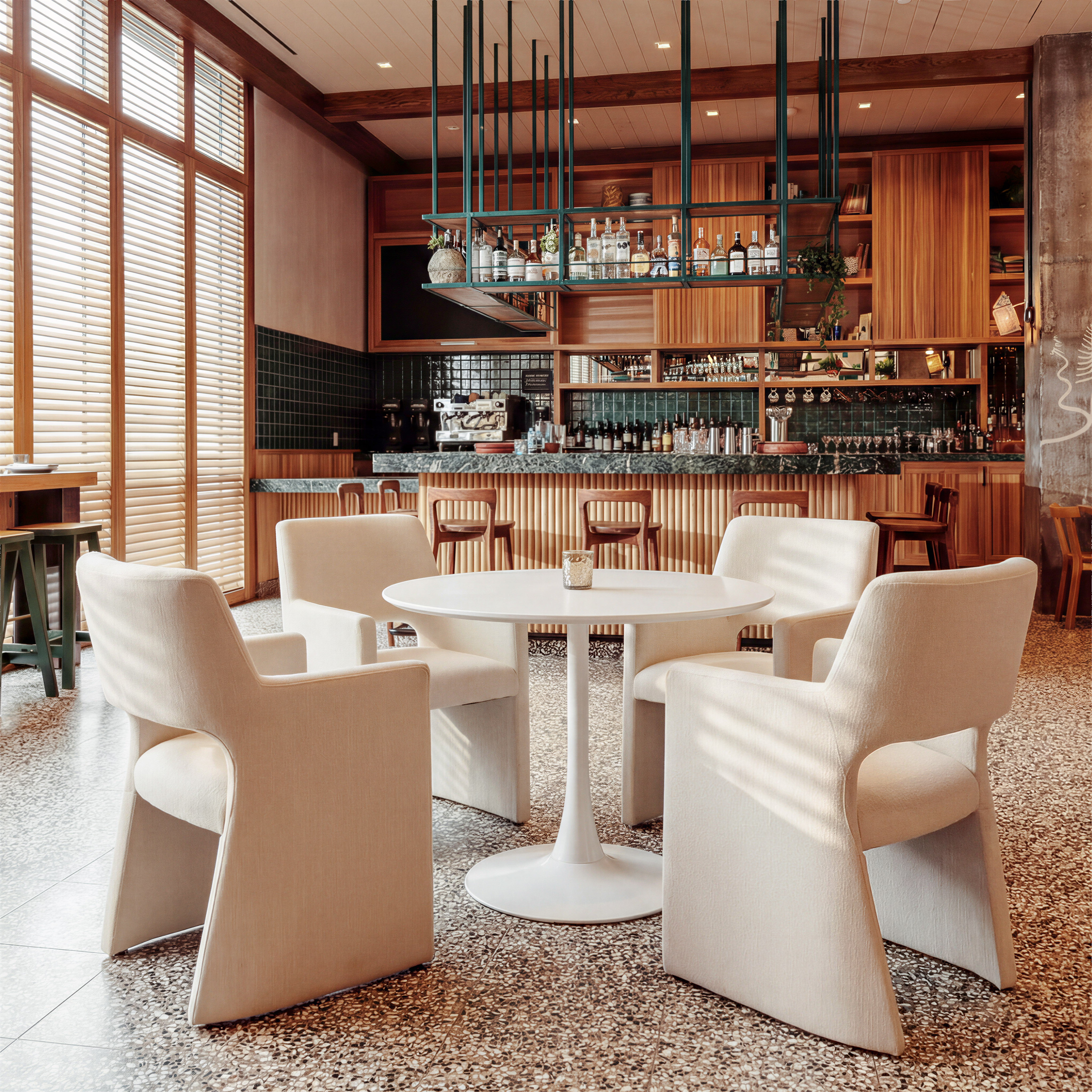 Minet Dining Chair Linen White product image